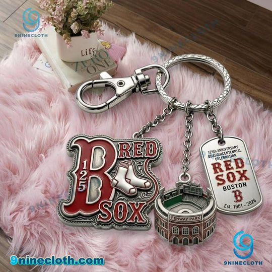 Boston Red Sox 125th Anniversary Keychain