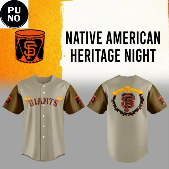 SF Giants Native American Heri Baseball Jersey