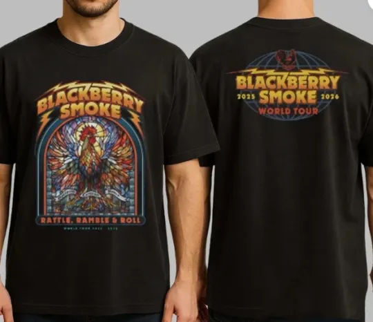 New Blackberry Smoke Rattle Ramble And Roll World Tour 2025&2026 T-SHIRT