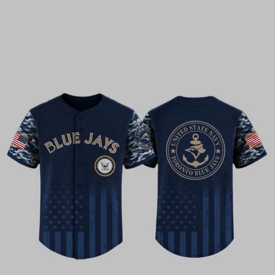 2025 Blue Jayss US Navy Appreciation Night Jersey