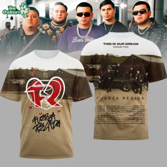 Fuerza Regida Pero No Te Enamores 2026 Stadium Tour Graphic Shirt