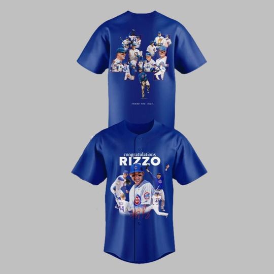 2025 Chicago Cubss Congratulations Rizzo Shirt