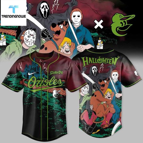Arizonna Diamondback Scooby Doo Halloween Mystery Inc Baseball Jersey