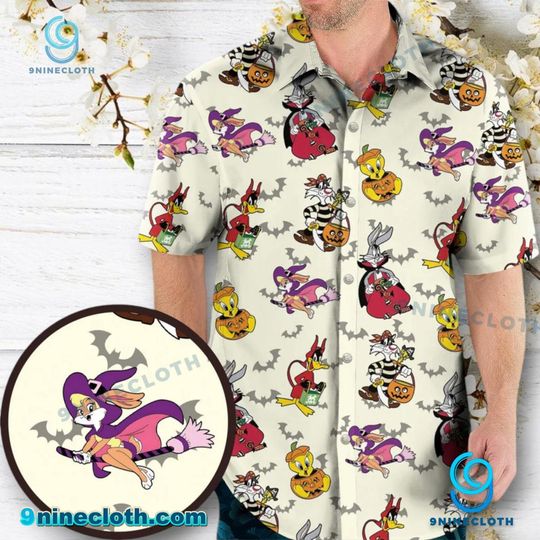 Spooky Looney Tunes Halloween Hawaiian Shirt