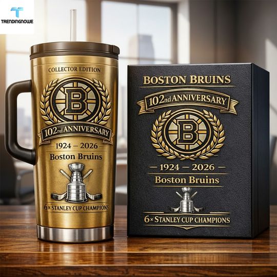 Boston Bruins 102Nd Anniversary 2026 Limited Edition Tumbler Mug Nhl Fan Gift