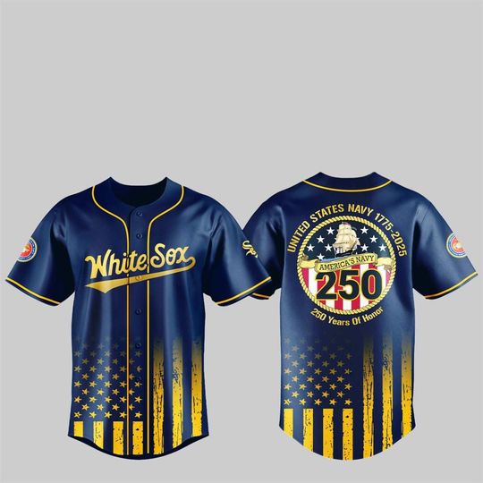 White Soxx US NAVY 250th Birthday Celebration Jersey