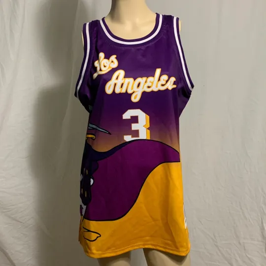 Headgear Classics Basketball Jersey Dress Los Angeles Lakers Darkwing Duck #3 Medium