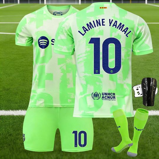 Barcelona Lamine Yamal Jersey & Shorts Set
