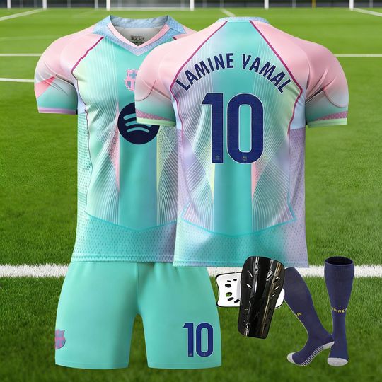 Barcelona Lamine Yamal #10 Jersey & Shorts Set