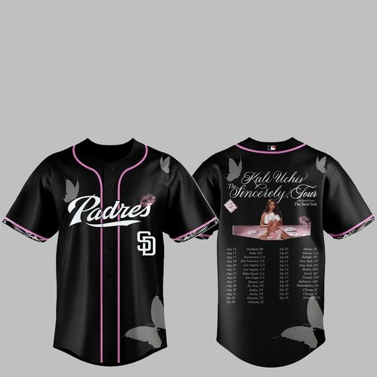 SD Padress Kali Uchis The Sincerely Tour Jersey 2025
