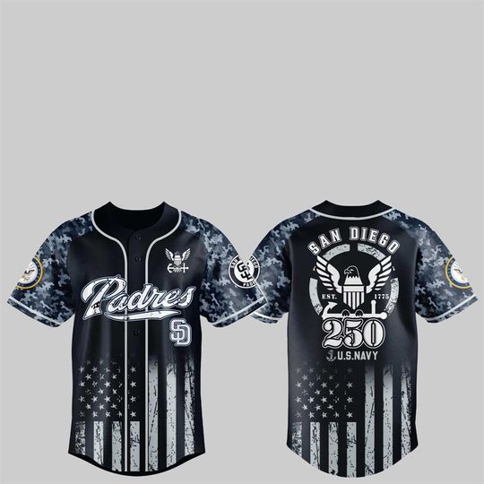 SD Padress 250th US NAVY Jersey 2025