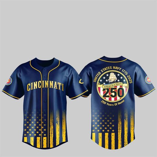Redss US NAVY 250th Birthday Celebration Jersey