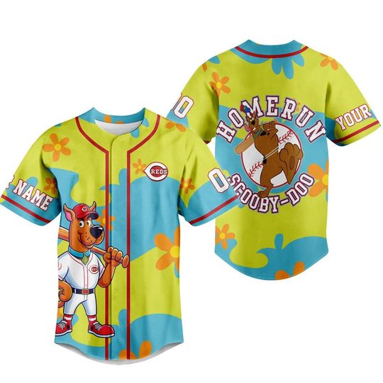 Redss Home Run Scooby Doo Baseball Jersey