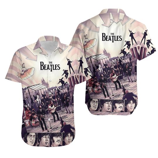 The Beatles Hawaiian Shirt, Soft Hawaii Shirt, 3D Hawaiian Aloha Shirt