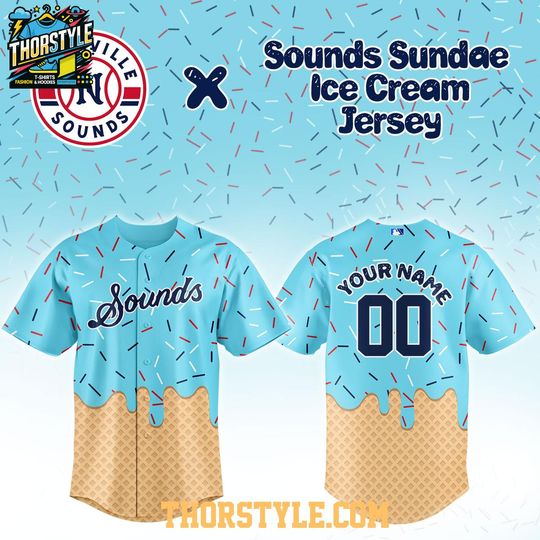 Nashville Sounds Sundae Ice Cream Night 2026 Personalized Baseball Jersey