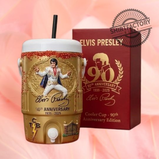 Elvis Presley 90Th Anniversary Commemorative Cooler Cup