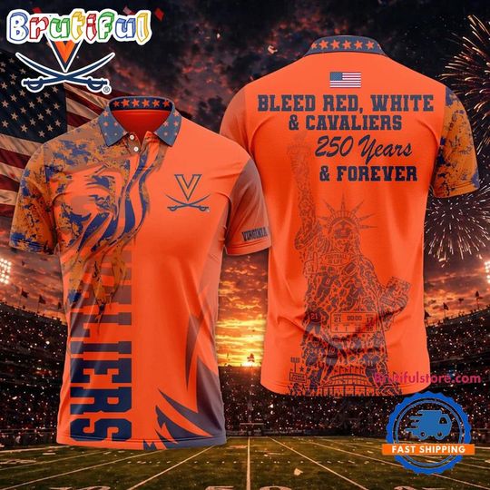 Virginia Cavaliers 2026 NCAA Independence Day Polo Shirt