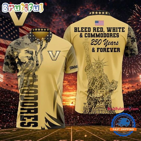 Vanderbilt Commodores 2026 NCAA Independence Day Polo Shirt