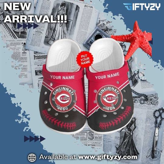 Baseball Custom Name Cincinnati Reds Crocs Shoes