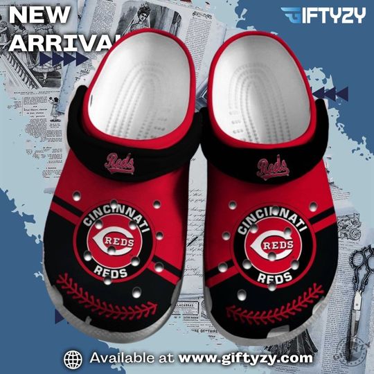 Baseball Cincinnati Reds Crocs Slippers