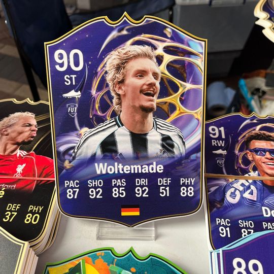 Nick Woltemade FC 26 Foamex Card, Soccer Player Card, Gift For Fan