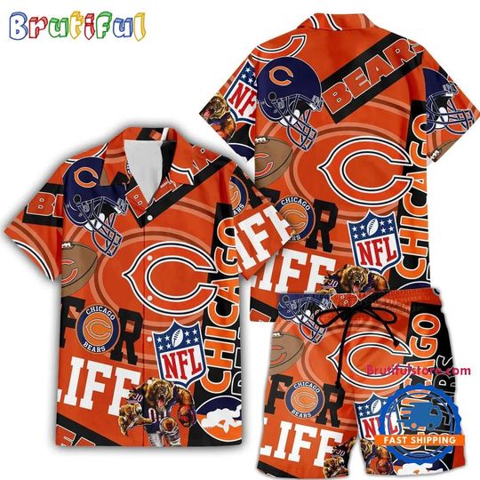 Chicago Bears Limited Edition Hawaiian Shirt and Shorts