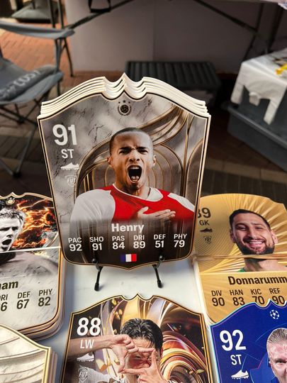 Theirry Henry Arsenal, EA FC Foamex Card, Soccer Player Card, Gift For Fan