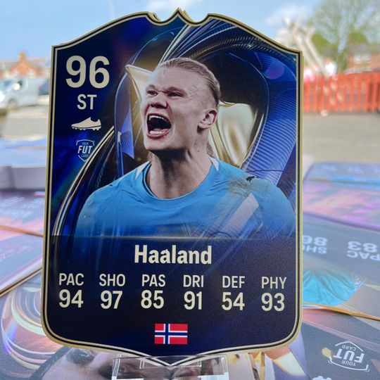 Erling Haaland Foamex Card, Soccer Player Card, Gift For Fan