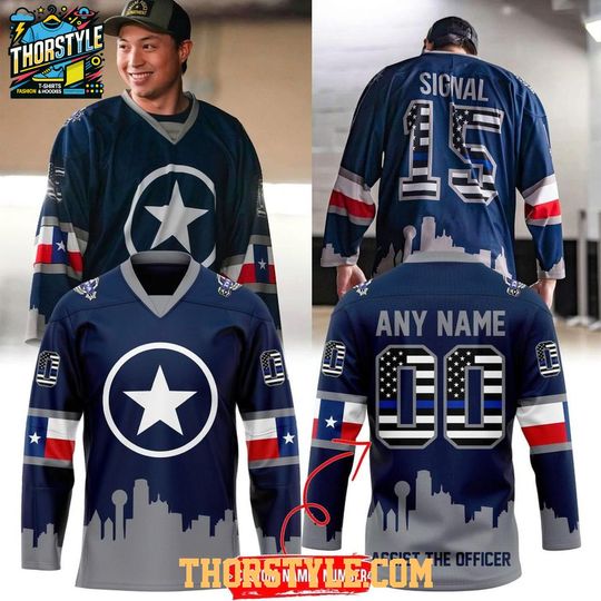 Dallas Stars Honoring Robo’s Dallas Police 2026 Personalized Hockey Jersey