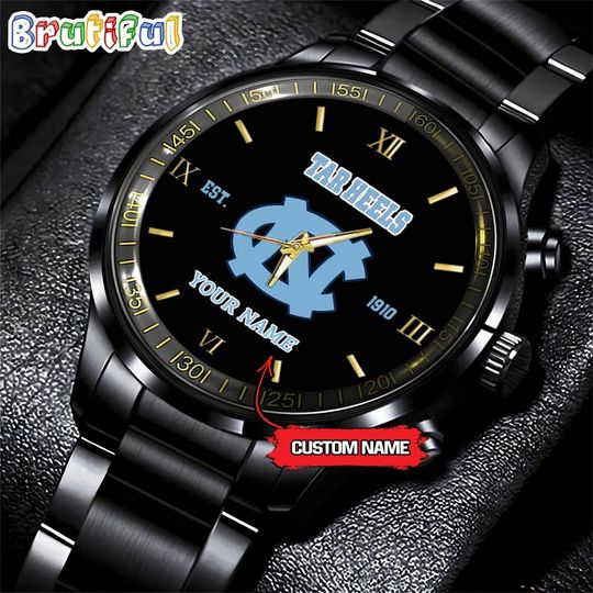 NCAA North Carolina Tar Heels Calendar Steel Band Watch