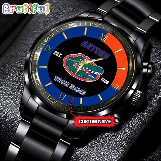 NCAA Florida Gators Calendar Steel Band Watch