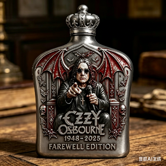 NEW Ozzy Osbourne Whiskey Bottle Back To The Beginning Commemorative Whiskey Wine Bottle Home Decor Statue Collection Crafts