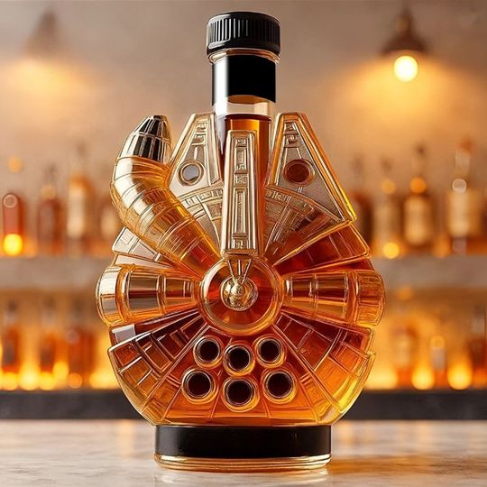 New Conch Ship Fun Whiskey Empty Glass Bottle 350ml Used for Bar, Party Supplies, Home Decoration 2026