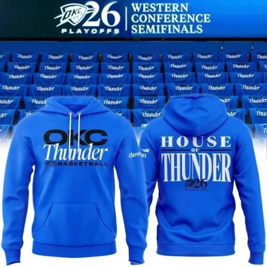 OKC Thunder 2026 Playoffs Round 2 House of Thunder Hoodie