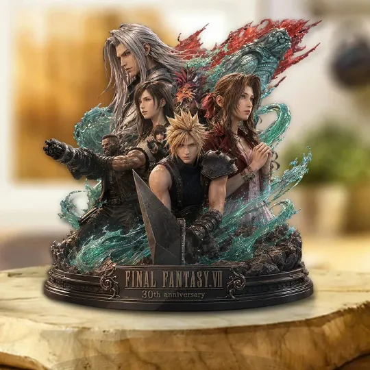Final Fantasy VII 30th Anniversary Shape Acrylic Plaque
