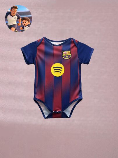 Barcelona Home Baby Bodysuit | Soccer Fan Apparel