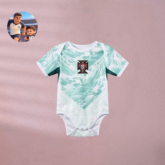 Portugal National Team Away Baby Bodysuit | Soccer Fan Apparel