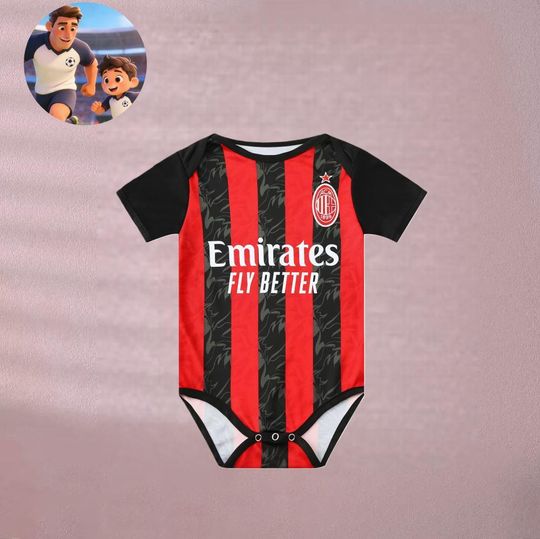 AC Milan Home Baby Bodysuit | Soccer Fan Apparel