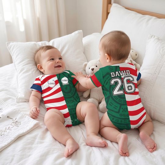 Custom 2026 World Soccer Two Soccer Team Baby Bodysuit, House Divided Soccer Toddler & Youth Shirt, House Divided Kid's Shirt, Split Team