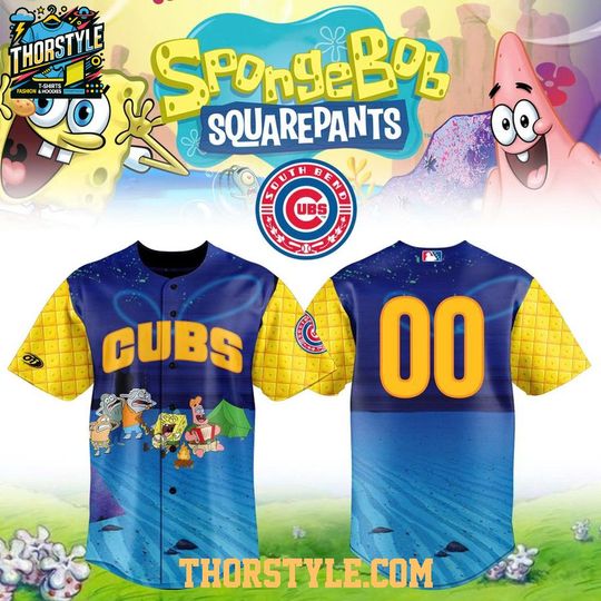 South Bend Cubs SpongeBob SquarePants Night 2026 Baseball Jersey