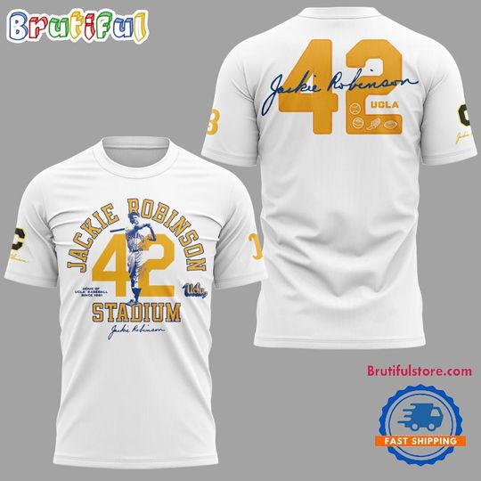 UCLA Bruins x Jackie Robinson 42 White T Shirt