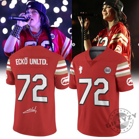 Billie Eilish 72 Ecko Football Jersey