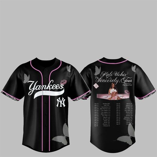 NY Yankeess Kali Uchis The Sincerely Tour Jersey 2025