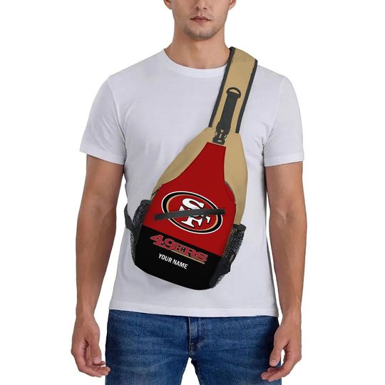 Personalized San Francisco Team 49ers Chest Bag, Gifts For Fans