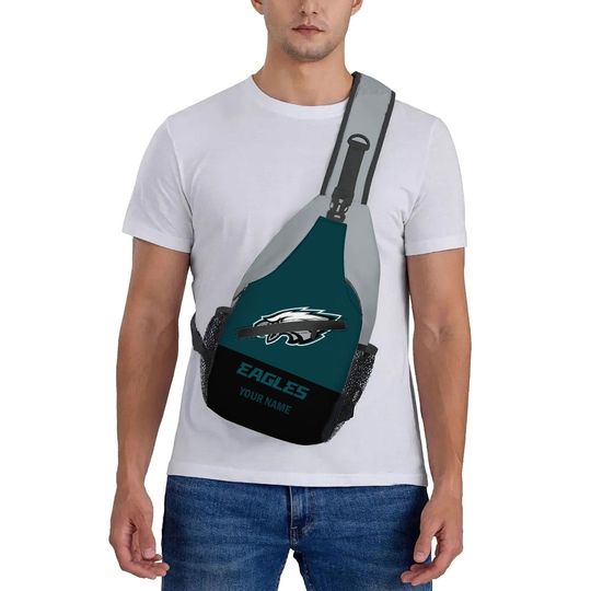 Personalized Philadelphia Team Eagles Chest Bag, Gifts For Fans