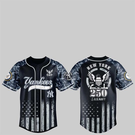 NY Yankeess 250th US NAVY Jersey 2025