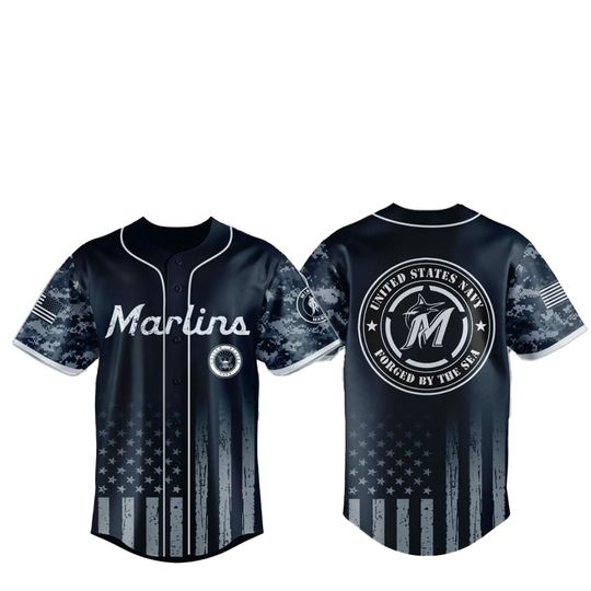 Marlinss US Navy Military Jersey 2025