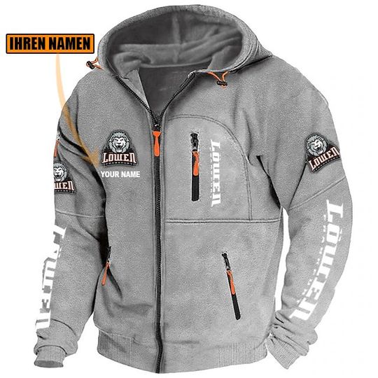 Löwen Frankfurt Individueller Name Neue Version Zip-Up-Jacke