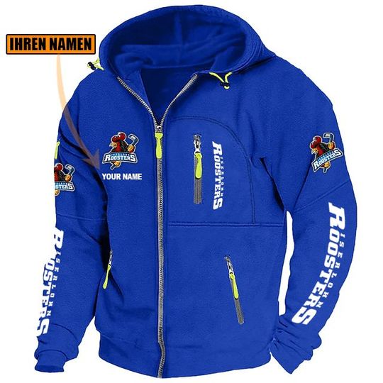 Iserlohn Roosters Individueller Name Neue Version Zip-Up-Jacke