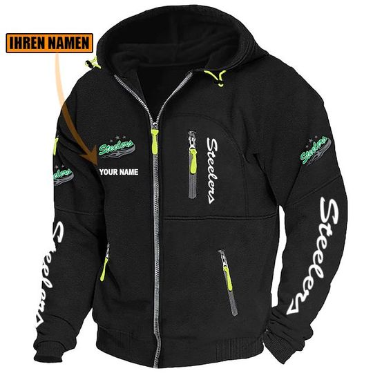 Bietigheim Steeler Individueller Name Neue Version Zip-Up-Jacke